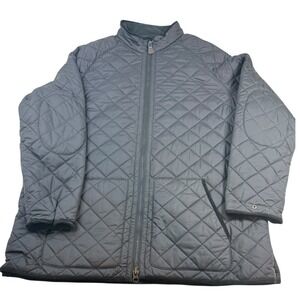 Polo Ralph Lauren Quilted Full Zip Jacket Men's 2LT Tall Gray Fleece Lined